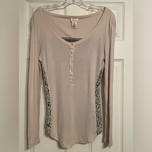 Andrea Jovine Tan Lightweight Long Sleeve Shirt – Size M